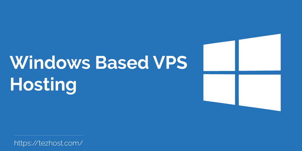 A banner featuring windows logo and text about windows based VPS Hosting