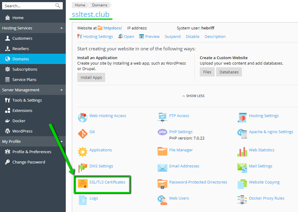 Plesk Hosting Services